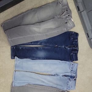 DL1961 Kids Bottoms in Gray and Blue